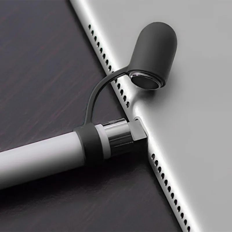 10-1 Buah Tempat Pelindung Pena Stylus Silikon Lembut untuk Apple Pencil Generasi Pertama Penutup Pelindung Antihilang untuk IPensil iPad Tutup Pena