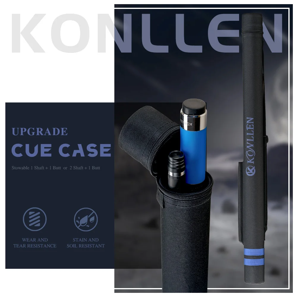 

KONLLEN Чехол для бильярда с 2 отверстиями в форме трубки, холст, оксфордский мешок для кия, 1/2 сумка для бильярдных киев, цилиндр, новое поступление для дропшиппера