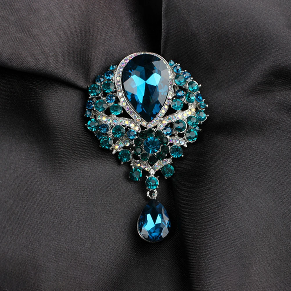 

Rhinestone Brooch Pin Sparkly Coat Lapel Collar Clip Decorative Accessory for Women Jackets Bags Backpacks Hats