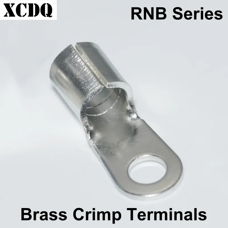 25/50/100pcs Brass Ring Terminal Block Connector Wire Connection Round Electrical Cable Ends Crimp Tips 4mm 6mm 10mm2 16mm2