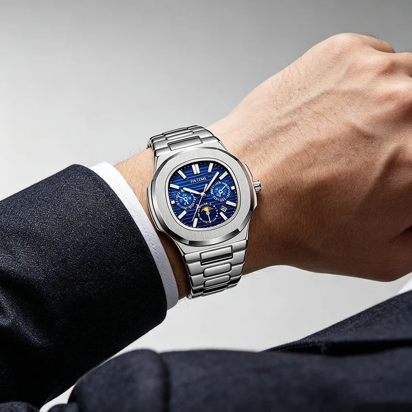 Klassieke Parrot Series Herenh - Moonphase Complication Watch recensie en prijs