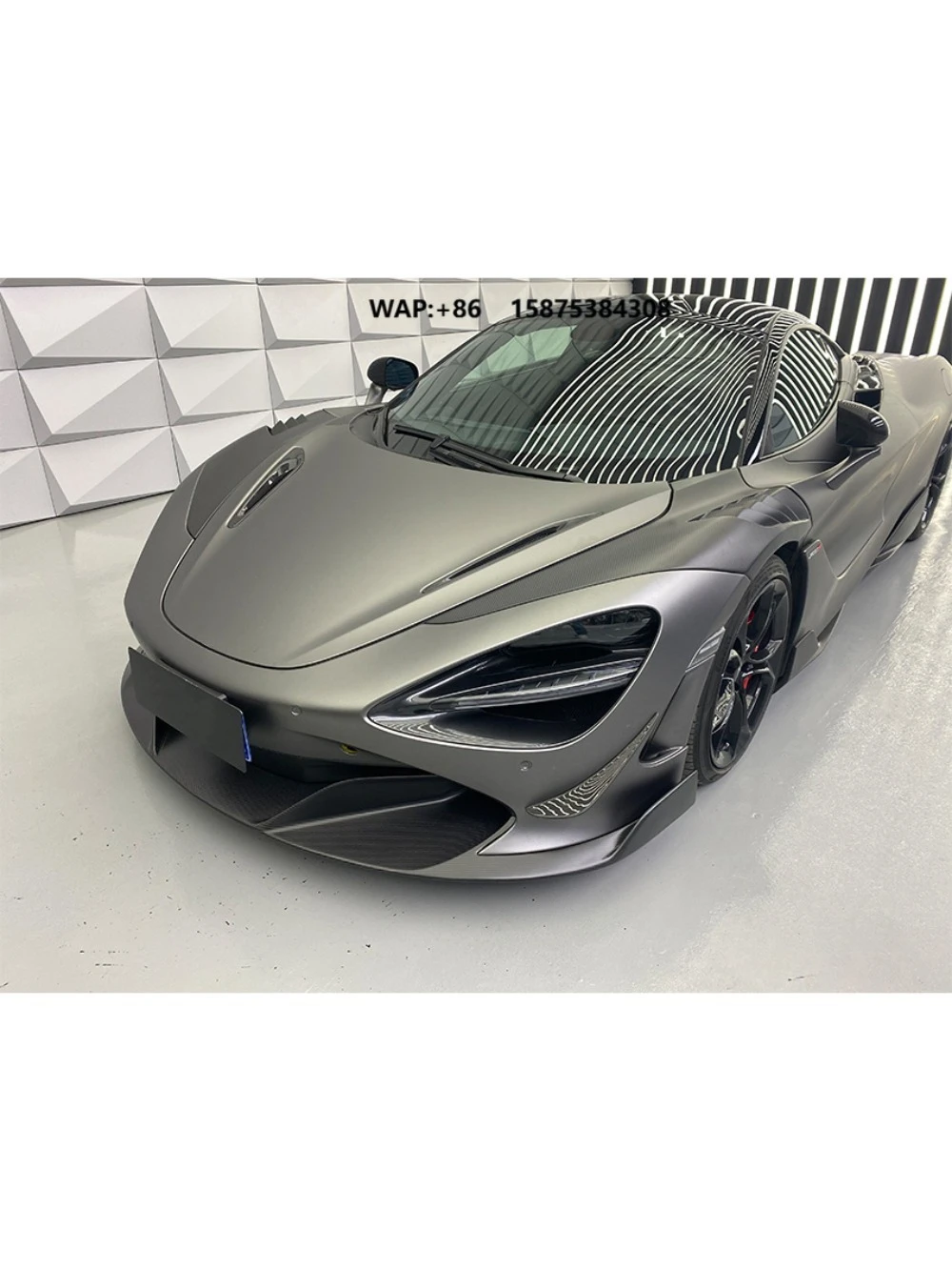 Upgrade RY Style Dry Carbon Fiber Body Kit For Mclaren 720s 2017-2019 With Front Lip Rear Wing Diffuser 720S Body Kit