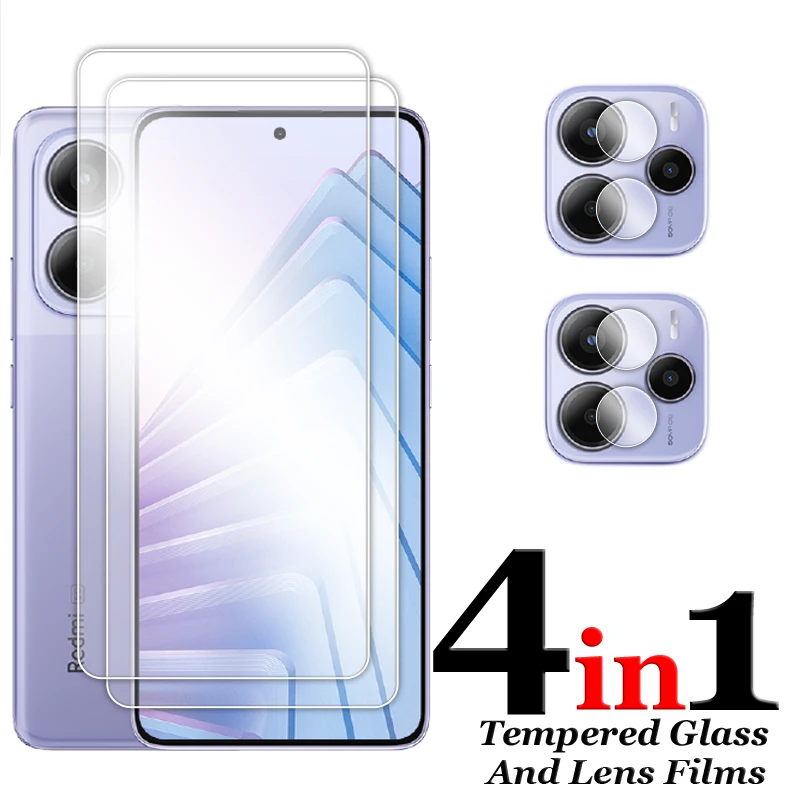 For Redmi Note 14 Glass For Redmi Note 14 5G Tempered Glass 6.67 inch Transparent HD Screen Protector For Redmi Note 14 Film