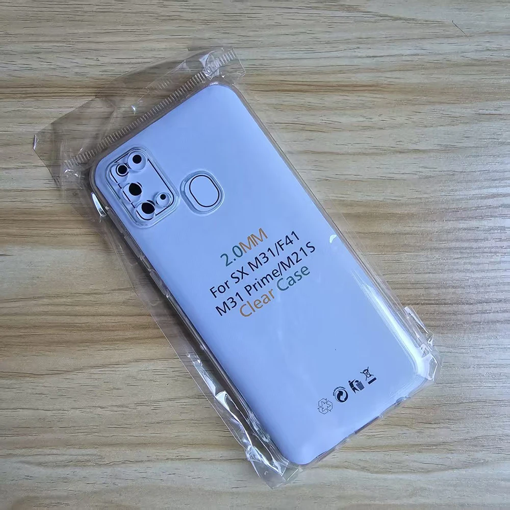 Fall Für Samsung Galaxy M21s Fall Silikon Klar Transparent Fall Für Samsung M31 Prime Telefon Fall F41 Abdeckung Coque Fundas