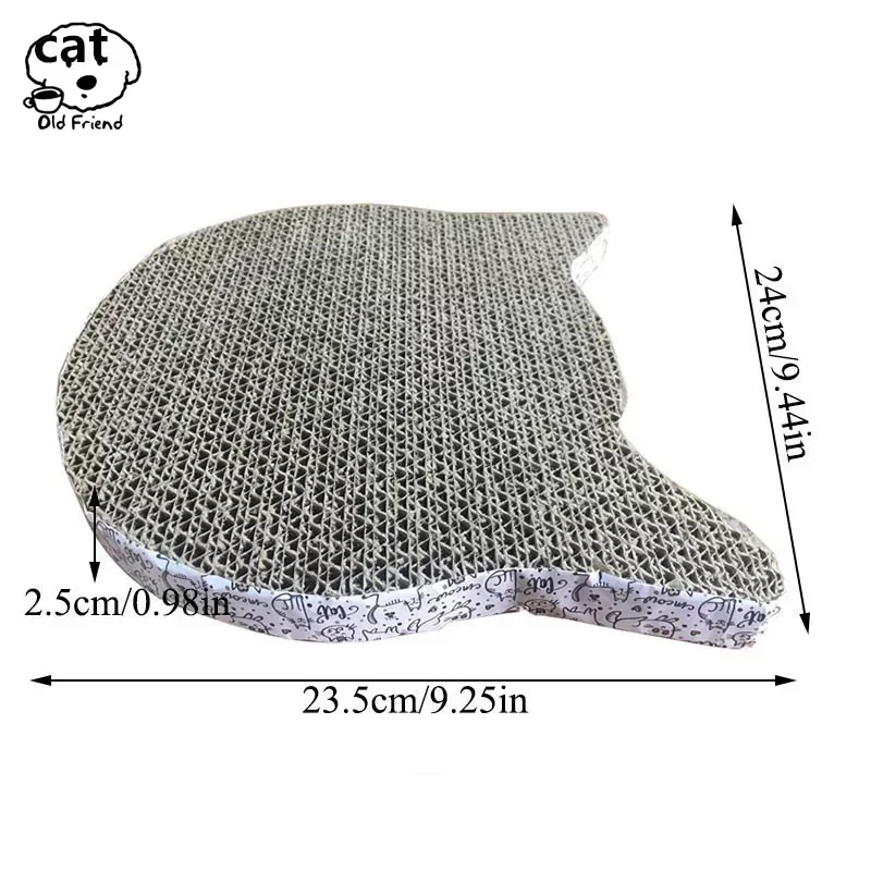 Tapis de planche à gratter pour chat, résistant à l\'usure, poste à gratter, chaton, papier ondulé, jouets pour chat, tapis de broyage, grattoir à