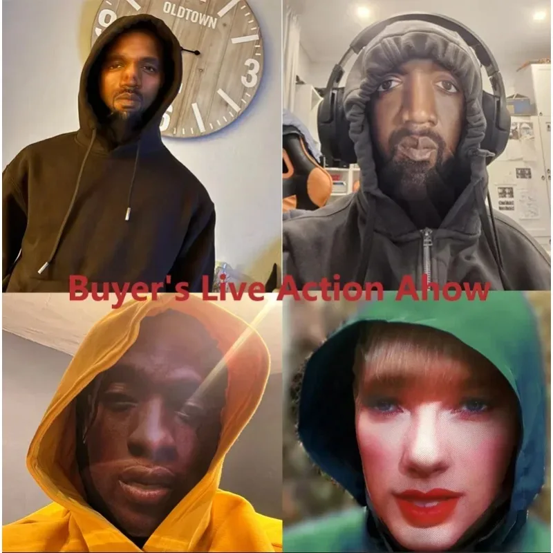 Tocado de juego de rol para hombres y mujeres, pasamontañas de moda Hip Hop, tocado, Cosplay, máscara Kanye impresa en 3D, máscara facial completa de malla elástica