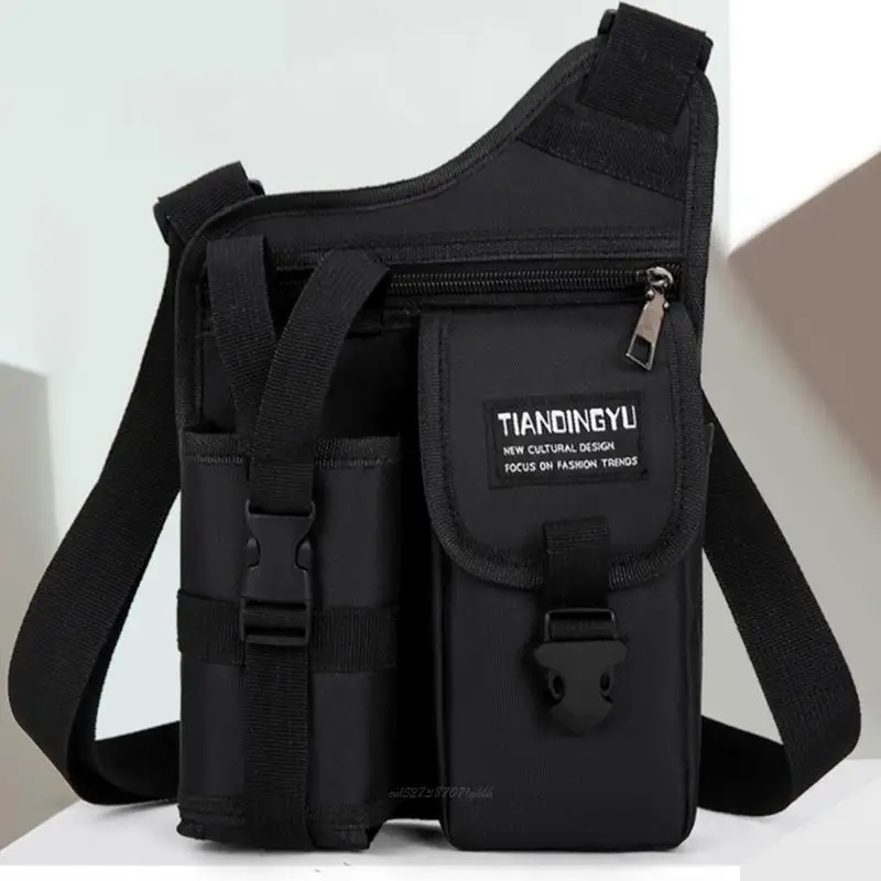 X5XA Modern Unisex Shoulder Pack Organizers Pockets Adjustable Shoulder Support