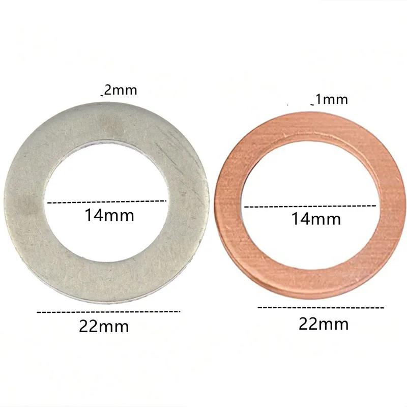 10x14mm Engine Oil Sump Plug Crush Washer Gasket Fit For Honda Accord Cr-V Cr-Z Civic Crosstour Element Insight Odyssey