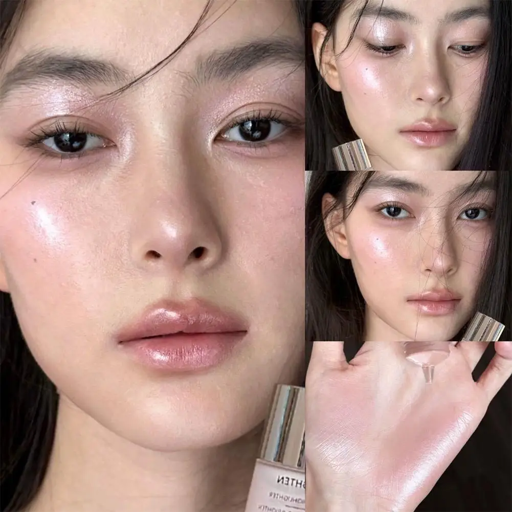 Illuminating Shimmer Blush Liquid Water Light Highlighter Blush Waterproof Brightening Natural Facial Contouring Beauty Cosmetic