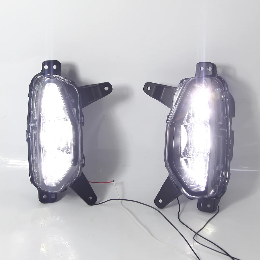 for GAC Trumpchi GS4 2020-2021 Fog Lamp Set Front Bumper Lights  White Fog Light with Harness