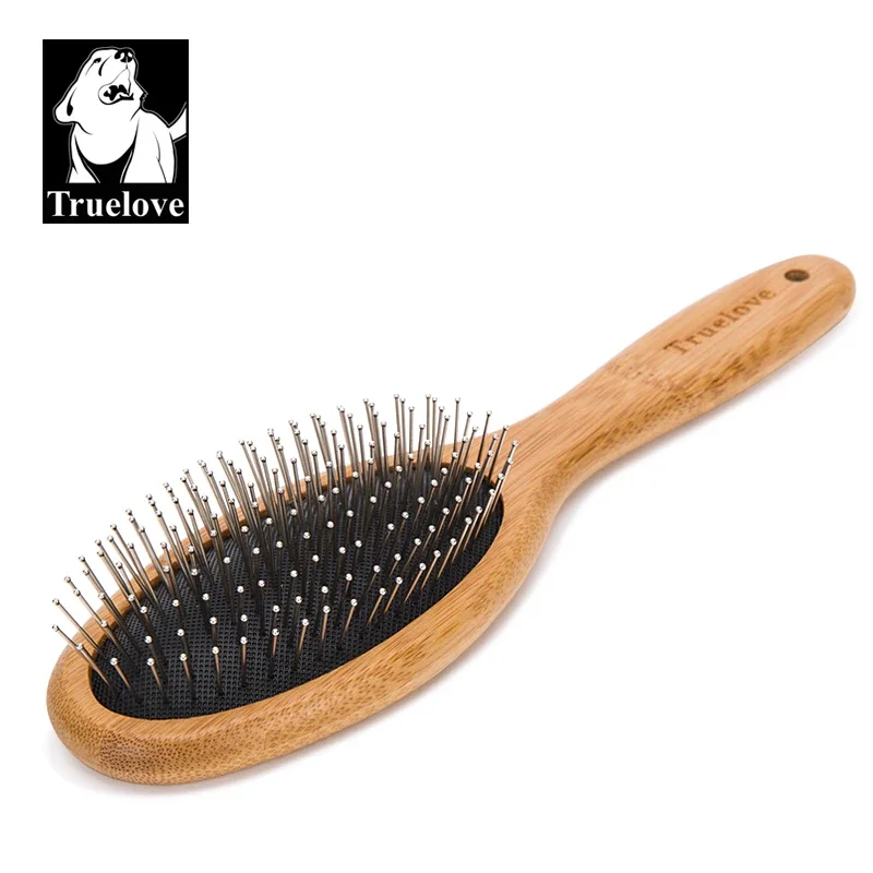 TrueLove Pet Bamboo Wood Brush TLK19131 Supplies Grooming Tool Care for Long and Short Hair Remove Comb for Dogs Cat the Tangle