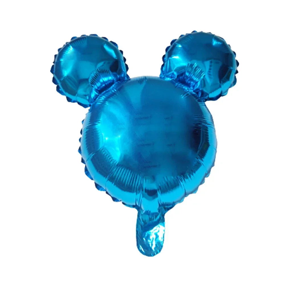 10 Stück Geburtstags-Aluminiumballons, Cartoon-Mauskopf in Uni-Farbe, Folienballons für Geburtstagsfeiern, Hochzeitsdekorationen – Detail 5