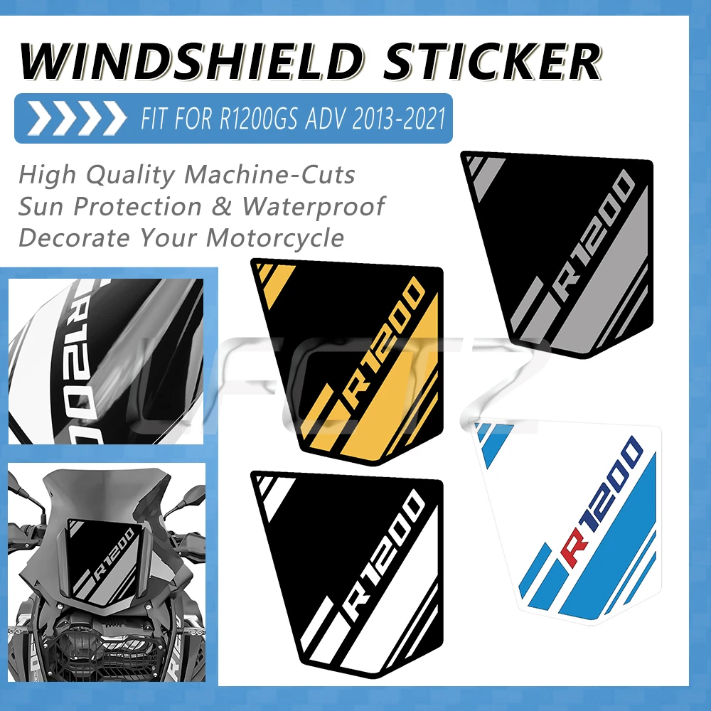 Fit for BMW R1200GS R 1200 GS Adventure 2013-2021 Motorcycle Motorcycle Windshield Sticker Windscreen Decoration Decals