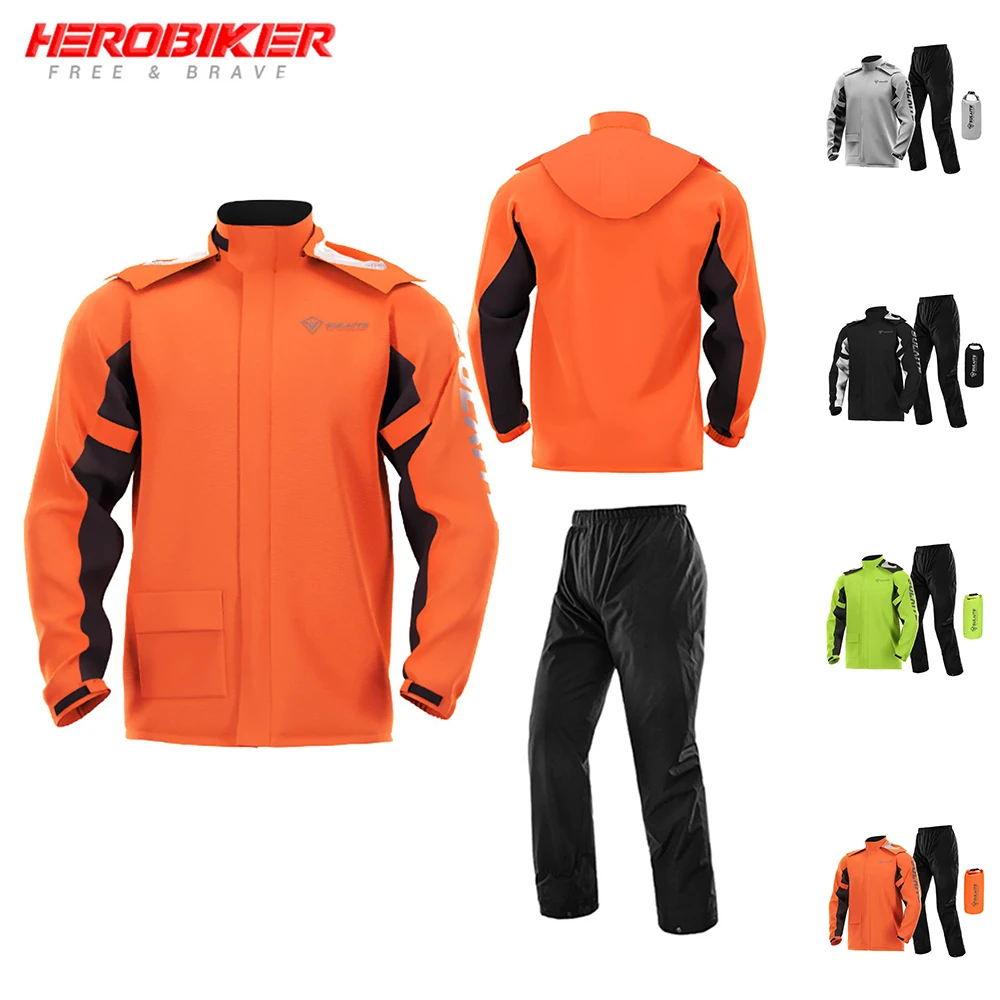 

Мотоциклетный плащ для верховой езды, непромокаемый комплект, мотоциклетная непромокаемая куртка, куртка, брюки, внедорожный плащ для верховой езды на открытом воздухе