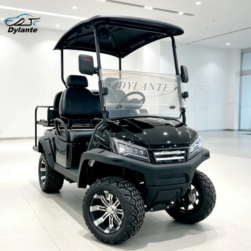 Dylante Best Quality Custom Lifted Golf Carts Electric 4 Seater 72v Lithium Battery 23*10.00-14 Al Wheel Electric Golf Car