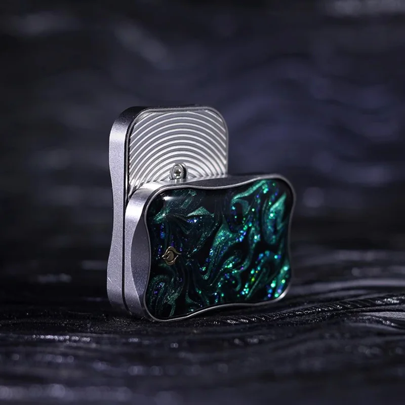 Paon Aura sable flottant Fidget curseur métal soulagement du Stress jouets soulager l'anxiété EDC Fidget Spinner poussant curseur jouets de bureau