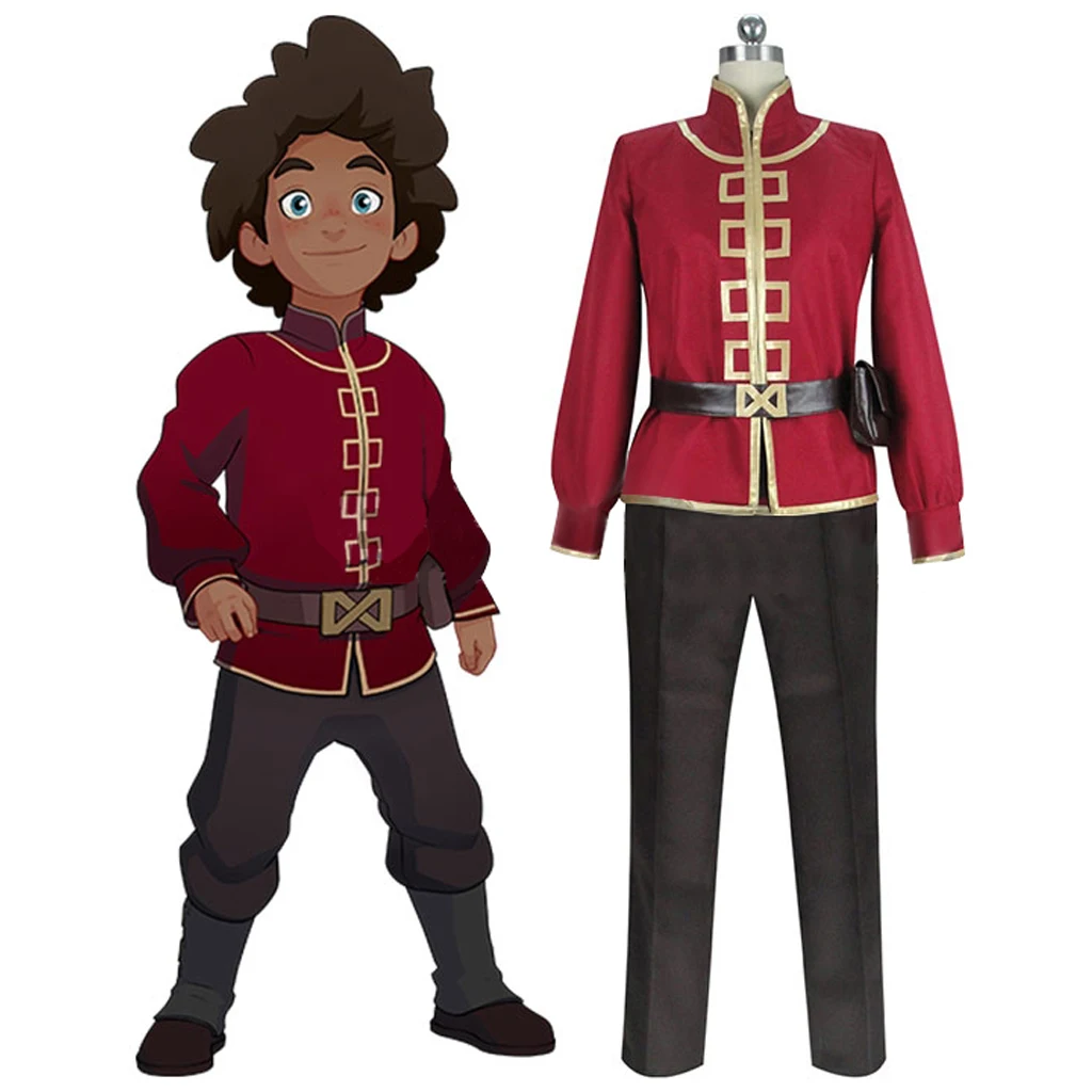 

The Dragon Prince Ezran Cosplay Costume Prince Ezran Cosplay Outfit Men's Halloween Party Uniform Suit