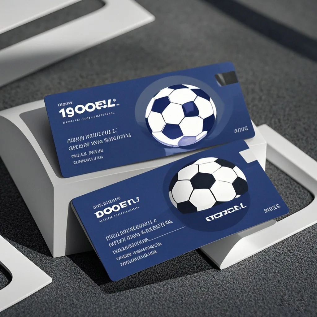 

PVC business card Customization oscam Europe Football match waterproof 8-line business card printing dou ddesign rounded corners