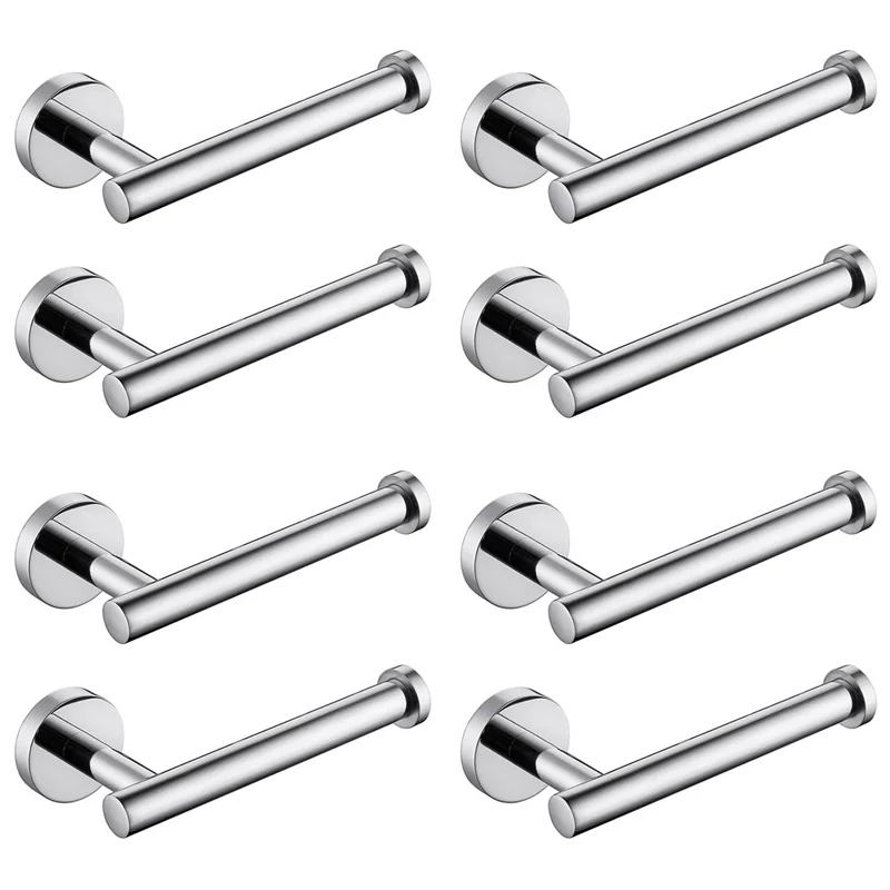 AB66-8X SUS 304 Stainless Steel Toilet Paper Holder,Round Tissue Holder,Paper Roll Dispenser