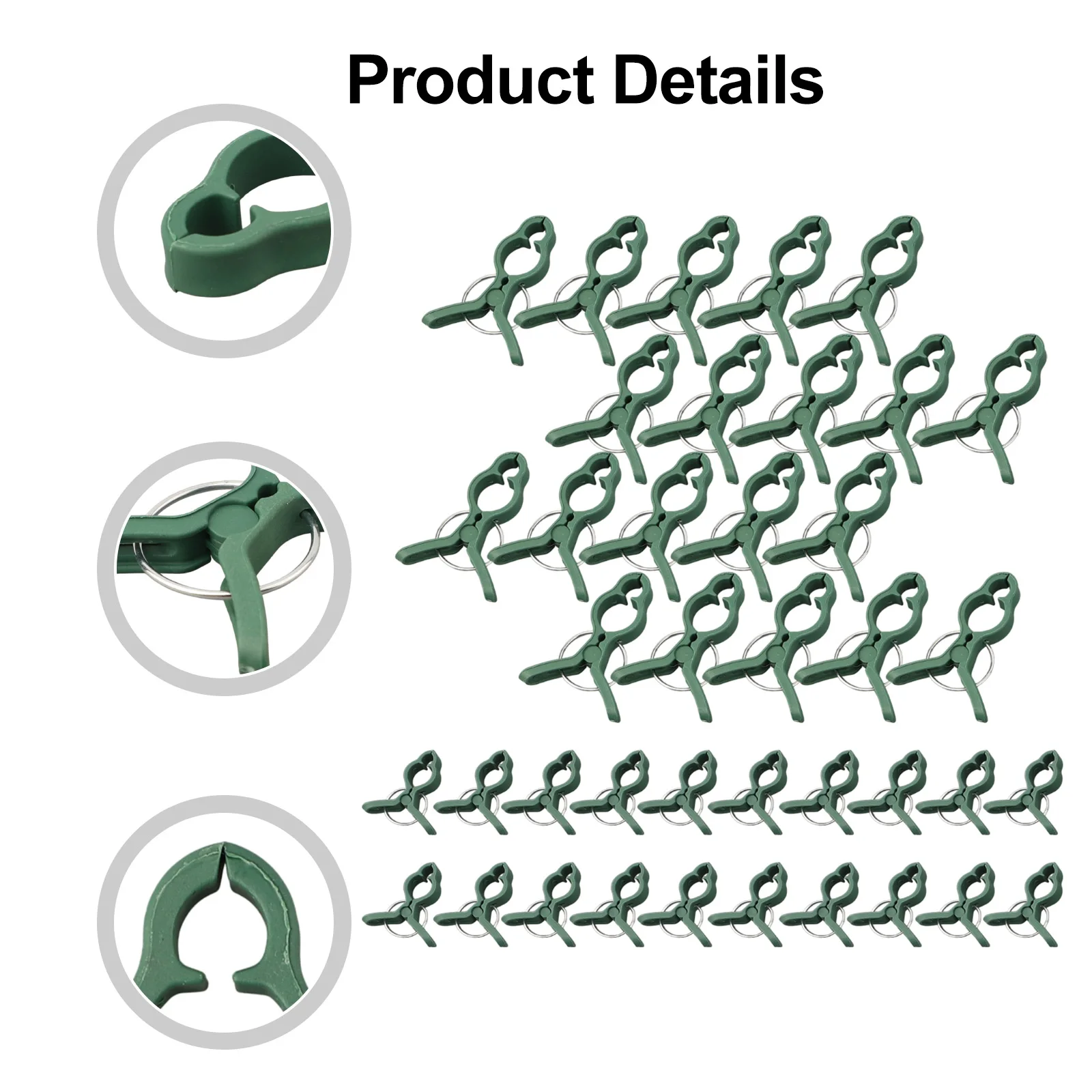 Simplify Plant Management Reusable Fixed Plastic Plant Clip Tomato Plant Clips Secured Plastic Plant Clip Move