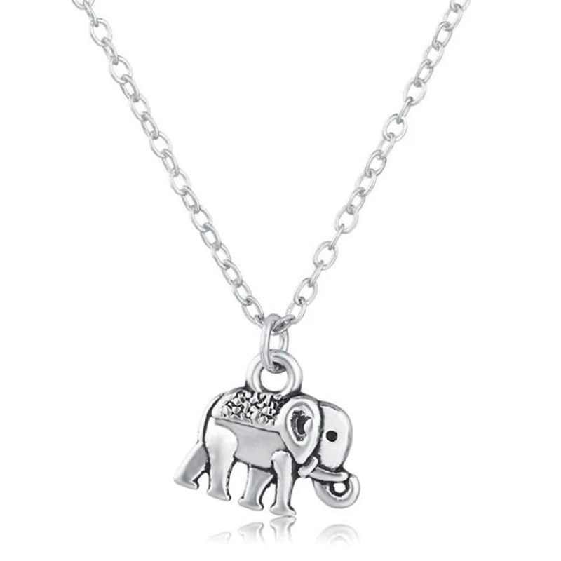 Fashion Alloy Ganesha Necklace For Women Animal Hollow Elephant Pendant Choker Statement Gothic Jewelry Collares Bijoux Femme