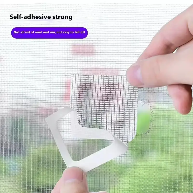 10Pcs Window Screen Repair Tape Fix Net Window Home Adhesive Anti Mosquito Fly Bug Mosquito Mesh Broken Holes Patch Repair