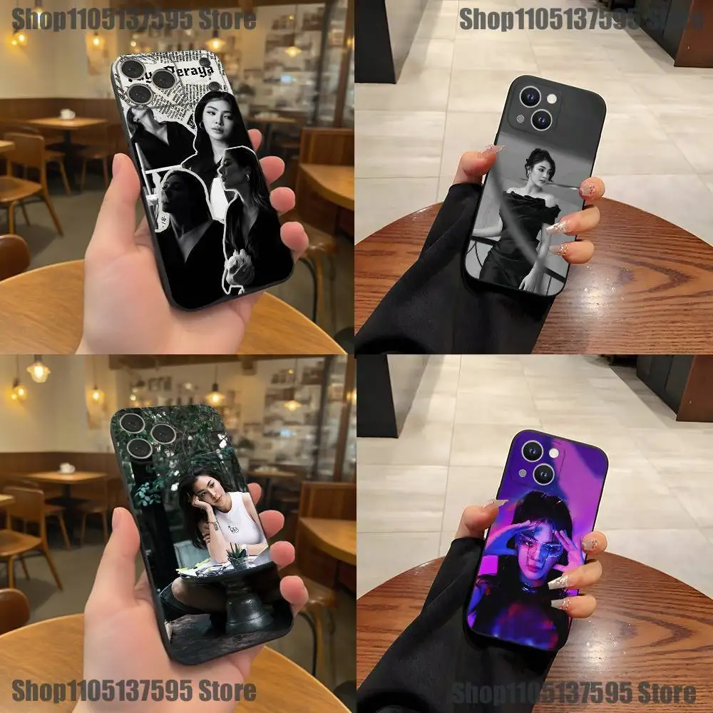 

Peraya Malisorn Faye Phone Case For iPhone 17,16,15,14,13,12,11,Pro,XS,Max,XR,Plus,E,SE4,Mini Black Soft Cover