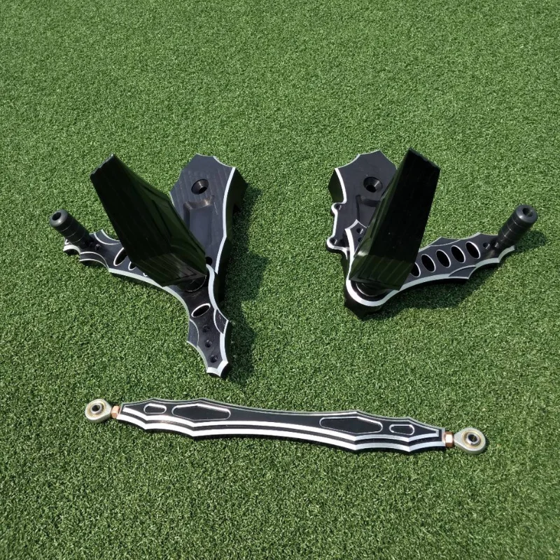 CNC Motorcycle Adjustable Rearset Foot Pegs Rear Set Footpeg Footrest Pedal Assembly for Vrod Night Rod Muscle