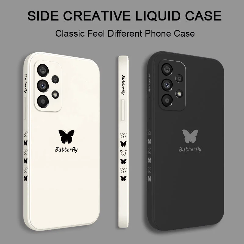 Butterfly Phone Case For Samsung A56 A36 A26 A17 A16 A07 A06 A73 A53 A33 A24 A23 A13 A04S A72 A52 A32 A22 A15 A25 A35 A55 5G