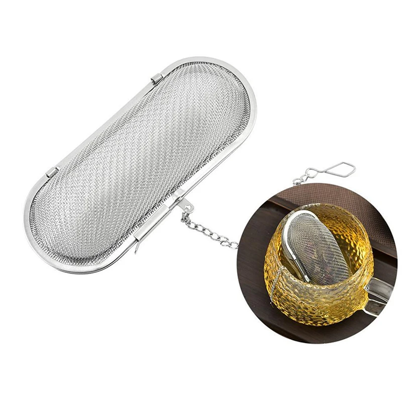 Edelstahl Kochen Gewürze Infuser Fein Mesh Lose Tee Kräuter Sieb Mehrzweck Rückstände Filter Für Haushalt