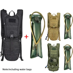 Mochila táctica de hidratación Molle, mochila militar con vejiga de agua para ciclismo, Camping, senderismo, correr, escalada