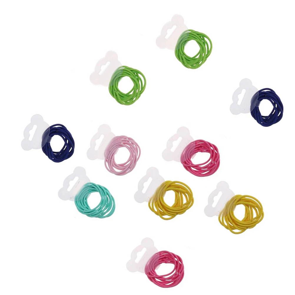 

120PCS Hair Accessories Elastic Tie Ponytail Holder Bright Color High Elasticity Durable Material Fashion Everyday Wear Hair
