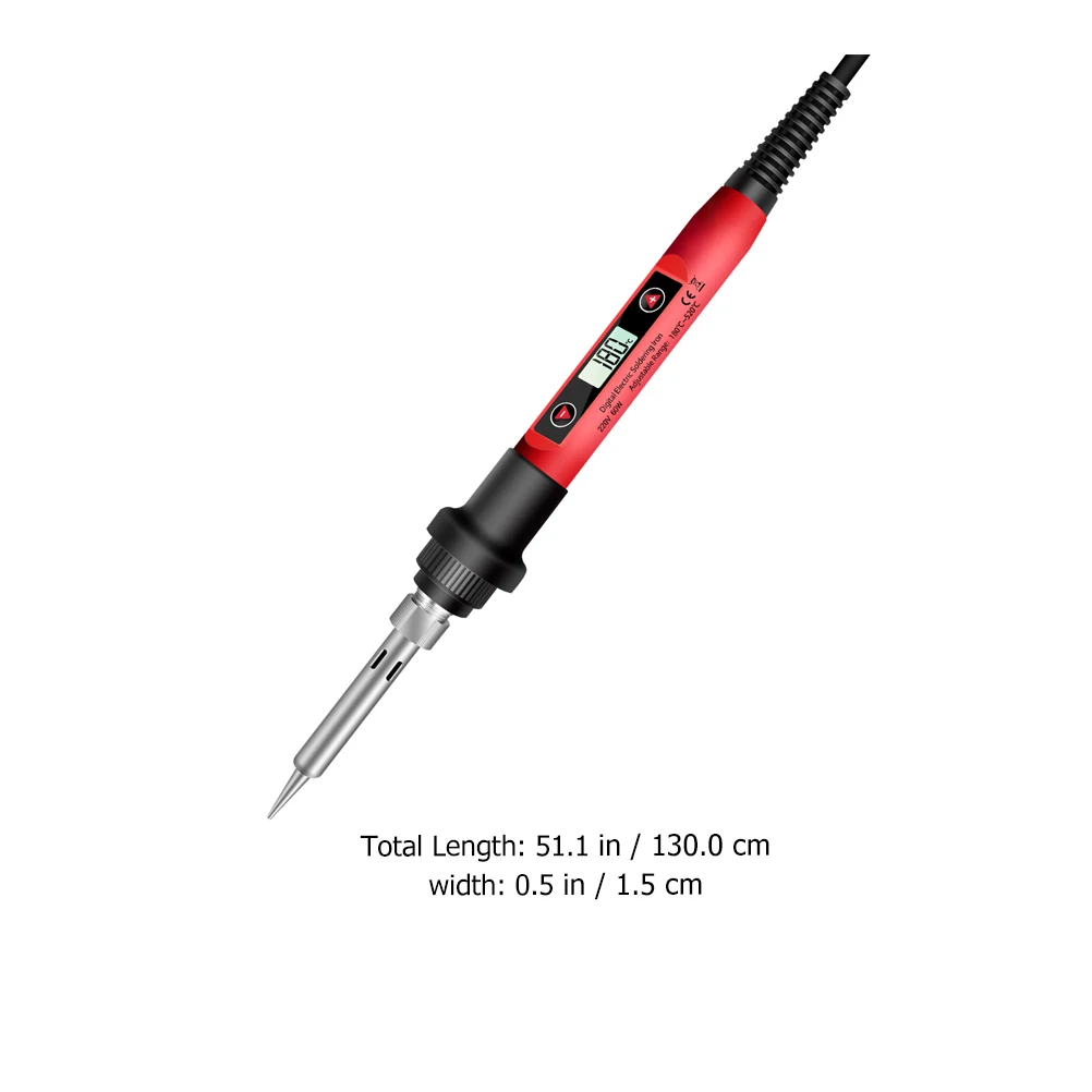 

Digital Soldering Iron Durable Electric 110V SL102 180C 520C Adjustable Temperature Welder Tools Ceramic Heater LCD Screen