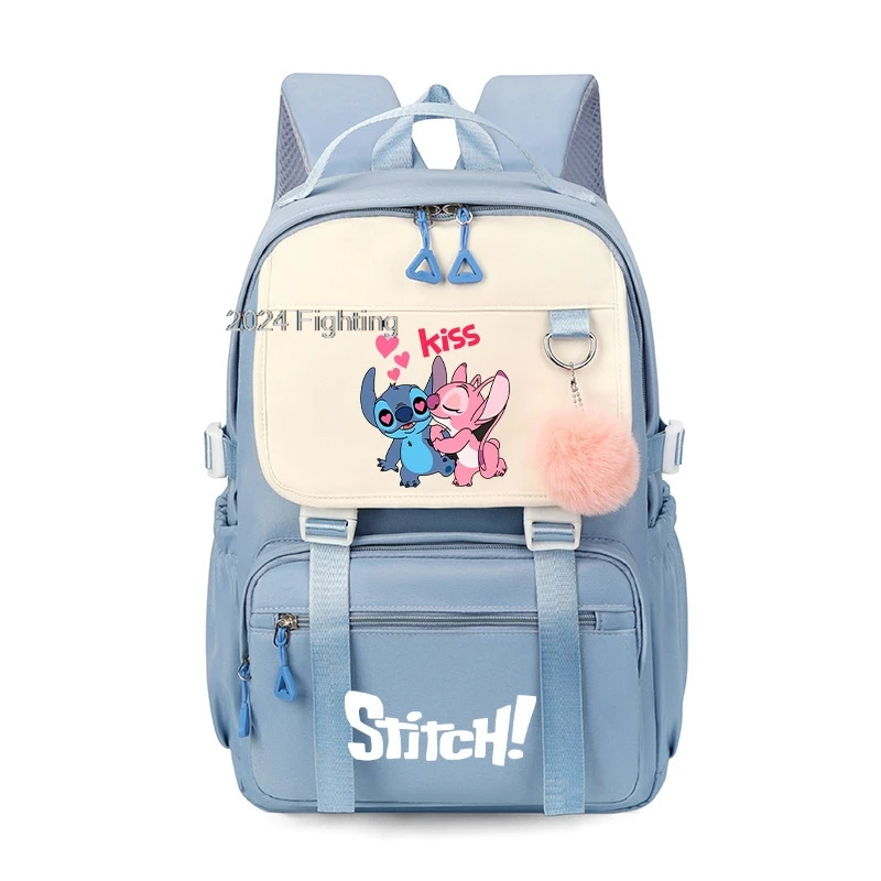 Lilo & Stitch Laptop Backpacks Capacity Travel Backpack Mochila High School Bookbag for Boys Girls Lightweight Travel Mochilas