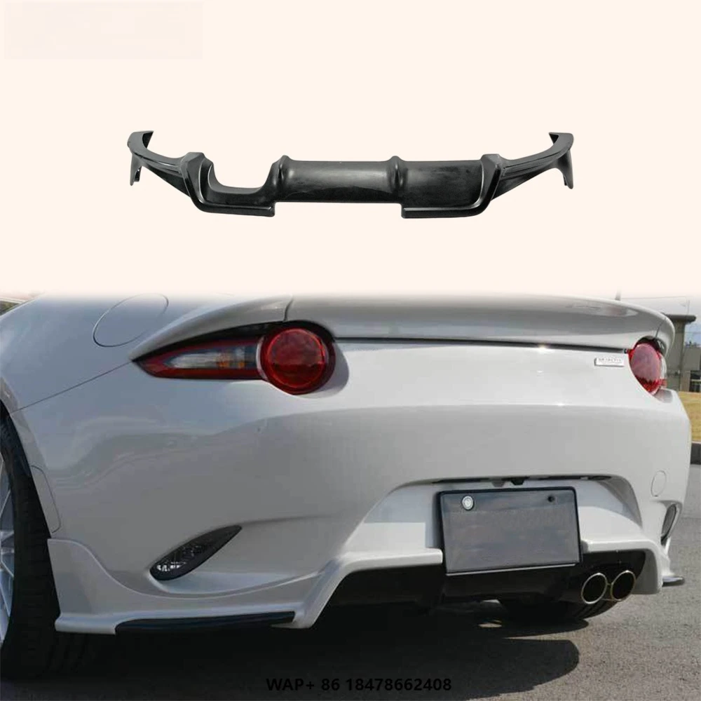 

For Mazda MX5 ND Roadster ESQ Style Fiberglass Unpaint Rear Diffuser Lip