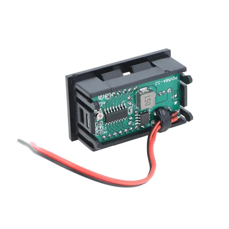 @*Dual USB Fast Charging LED Digital Voltmeter Battery Capacity Display for 12V-24V Boat Yacht Watercraft Solar System