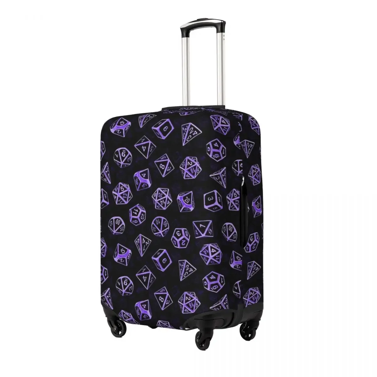 D20 Dice Set Pattern  Print Luggage Protective Dust Covers Elastic Waterproof 18-32inch Suitcase Cover Travel Accessories