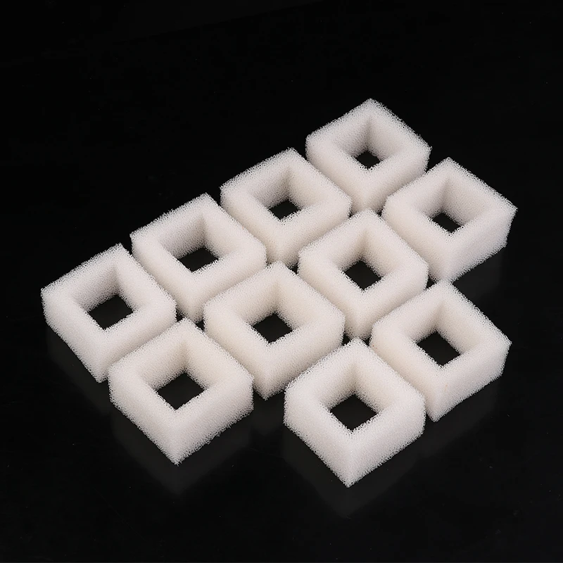 10Pcs Cat Water Fountain Water Pump Foam Filters Compatible With Square Dispensers Pre-Filtered For Fresh & Clean Drinking Water