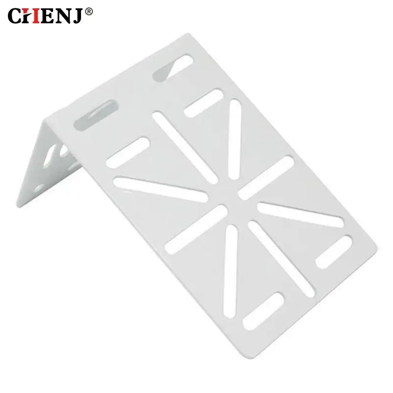 L Shape Adapter Steel Plate Outdoor External Wall/Corner Mount Bracket Holder Monitoring Pole Hoop Bracket for Security Camera