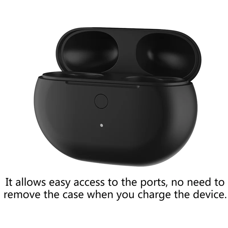 BISM para Beats Studio Buds estuche de carga con botón de sincronización de emparejamiento Bluetooth y funda de cargador de auriculares de repuesto de 660MAh