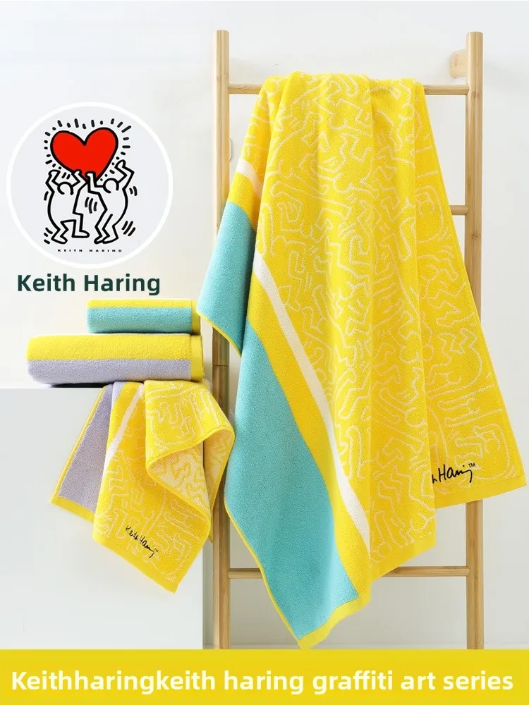 

KING ORE Pure Cotton Bath Towel Soft Absorbent Faionable Collaborative Version Home Textile Bedding Accories Towel