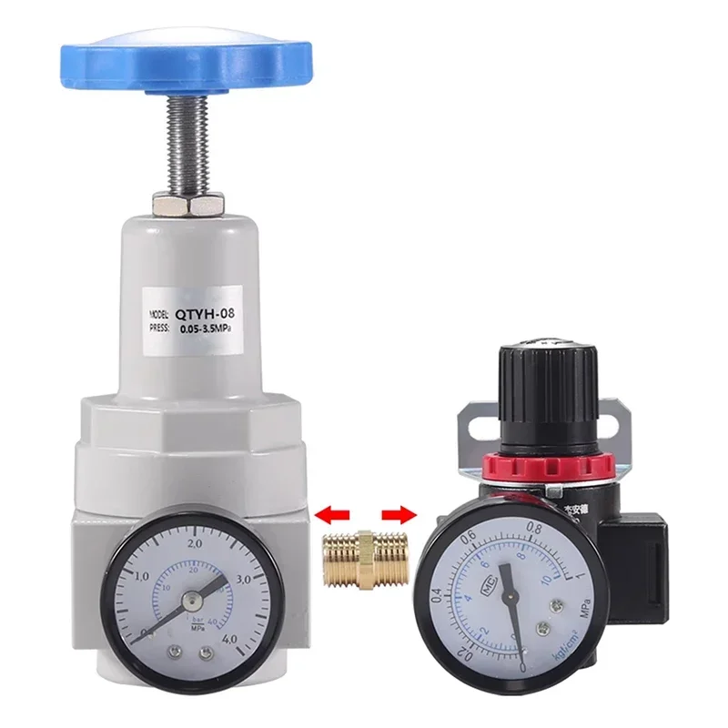 

QTYH QFRH And BR Precision High Pressure Relief Valve Pneumatic Air Pressure Regulator Regulating Valve Compressor Accessories