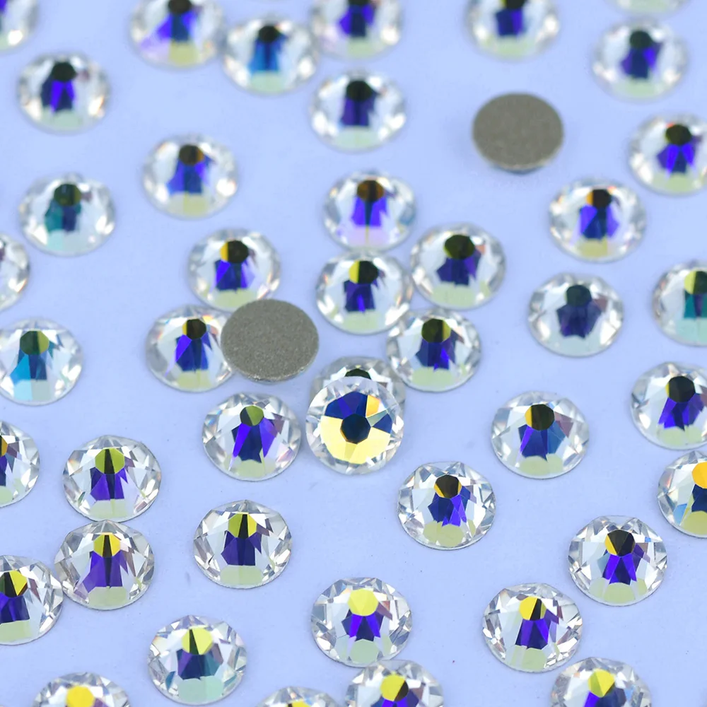 PUBRILEX 16-Facetten Kristall-Strass XILION 2088 XIRIUS Rose Ohne Hotfix Flache Rückseite Kaltfixierung Strass für Nagelkunst, Zähne, Taschen, Schmuck – Detail 14