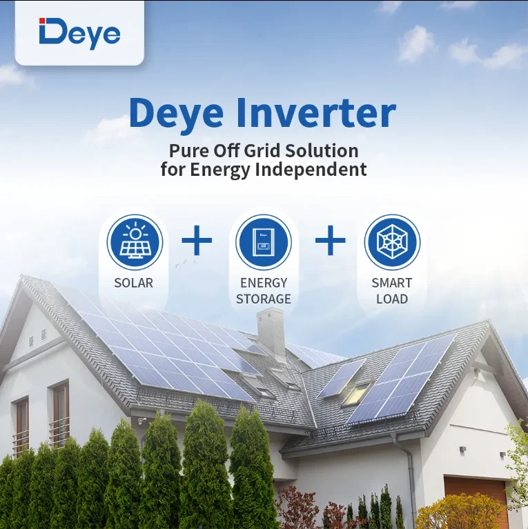 New Model Off-grid  IP65 Deye Off Grid SUN 6KW SUN-6K-OG01LP1-EU-AM2 Standard Single-phase Inverter