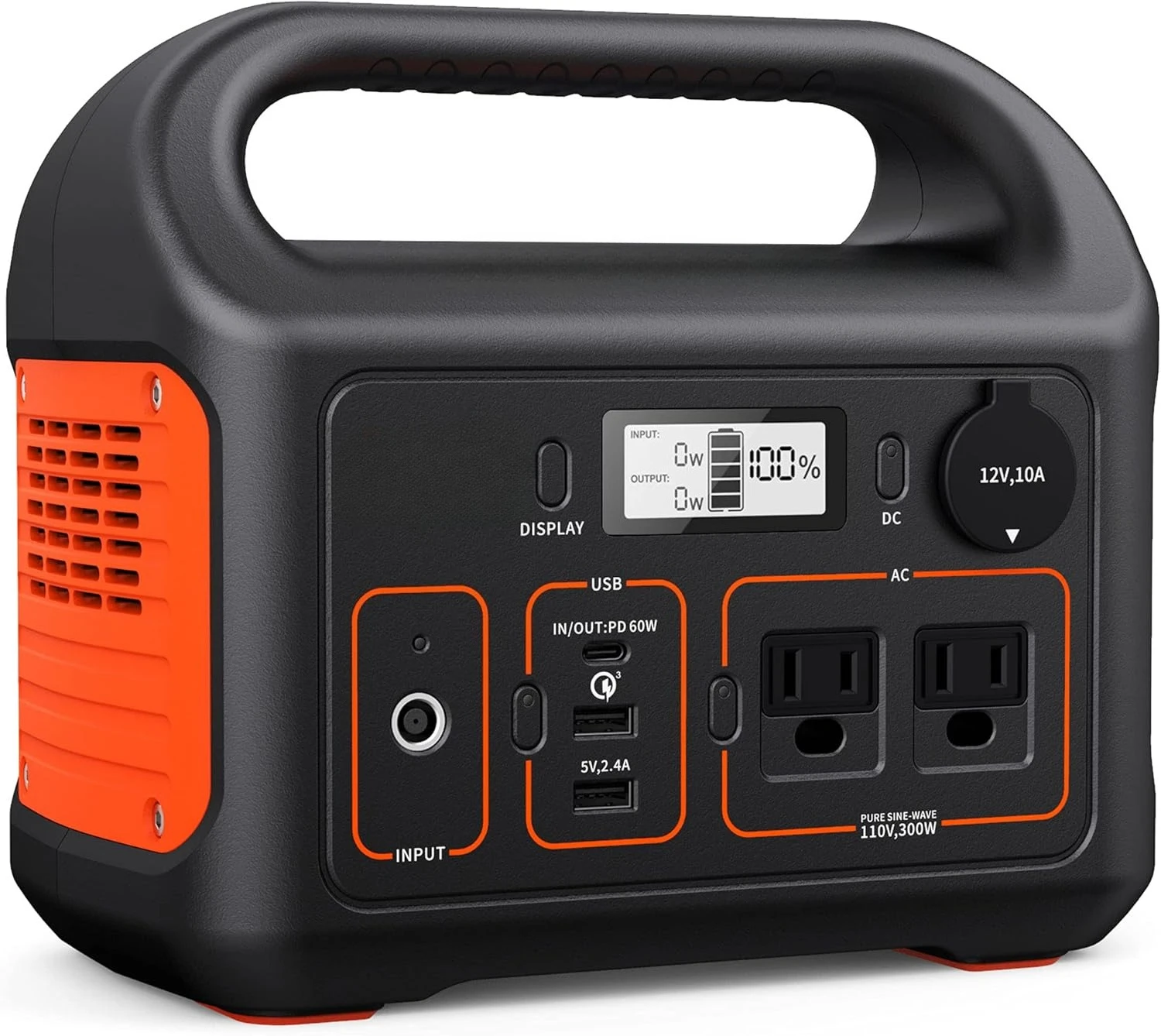

Portable Power Station Explorer 300, 293Wh Backup Lithium Battery, Solar Generator for Outdoors Camping Travel Hunting Blackout