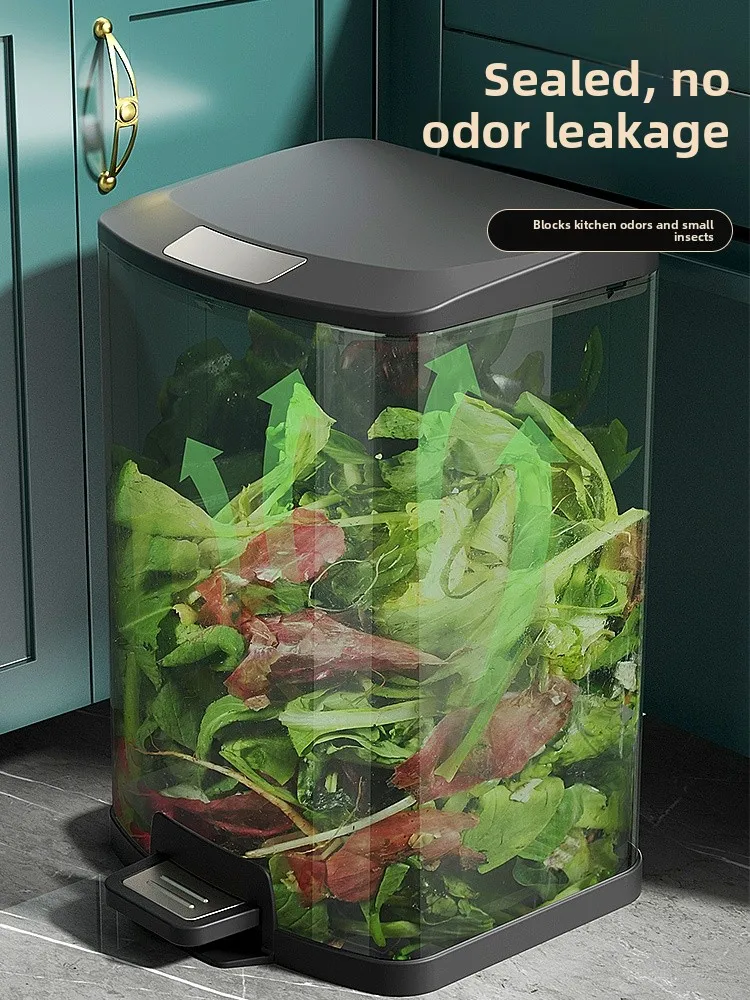 

Large Size Stainl Steel Foot Pedal Tra Can Kitchen Household Garbage Bin Toilet Waste Disposal Luxury Foot Operated