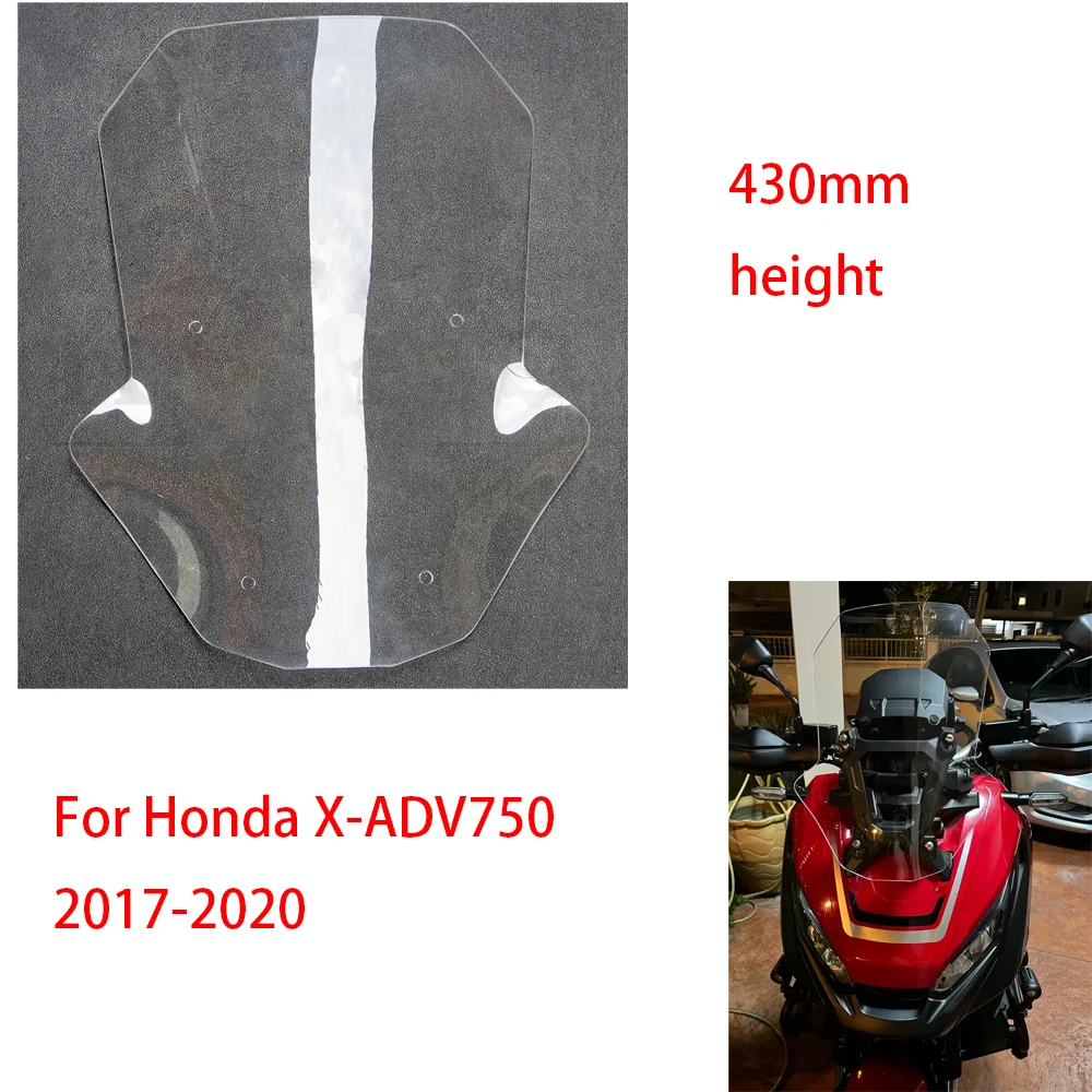 

X-ADV750 Motorcycle Windscreen Windshield 43cm Fit For Honda XADV 750 2017- 2020 X-ADV 750 XADV750 2018 2019 Visor Deflector