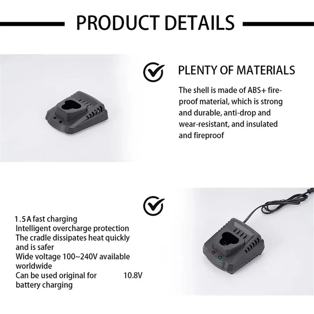 

AM38M зарядное устройство для литиевой батареи Makita 10,8 В 12 В BL1014 BL1013 литий-ионный аккумулятор, детали для электроинструментов, замена DC10WA EU-PLUG