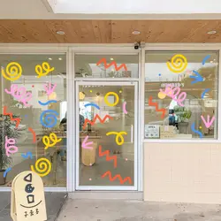 Creative Window Glass Door Decoration Stickers Shop Milk Tea Coffee Cake Children's Clothing Store Layout Decor Bathroom Kitchen