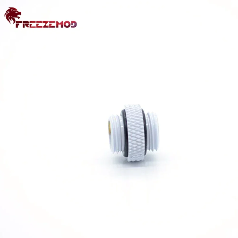 FREEZEMOD Mini adaptador doble macho montaje doble conexión de rosca G1/4 "mod externo ordenador Pc enfriador de agua HDS-DT10B